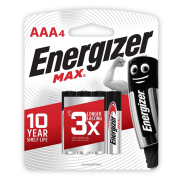 Energizer Max AAA 4 Pack