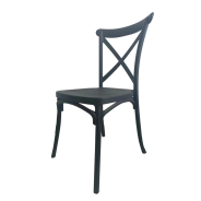 Fine Living Cross Back Dining Chair Black