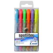 Pilot Spotliter Highlighter Wallet Of 6