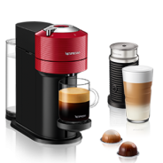 Nespresso Vertuo Coffee Machine Cherry Red Bundle