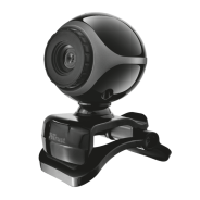 TRUST Exis Webcam - black/silver