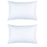 Luscious Living Duck Feather Pillows Standard Cotton 2 Pack