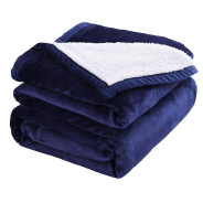 Luscious Living Reverse Sherpa Fleece Throw