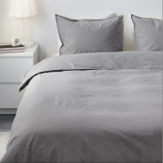 Luscious Living Thermal Microfibre Duvet Cover Set Light Grey - Double