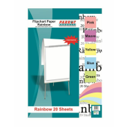 Parrot Flipchart Paper - Rainbow Paper 20 Sheets