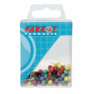 Parrot Map Pins Boxed 100 Assorted