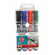 Parrot Whiteboard Marker Bullet Tip x 4 Assorted