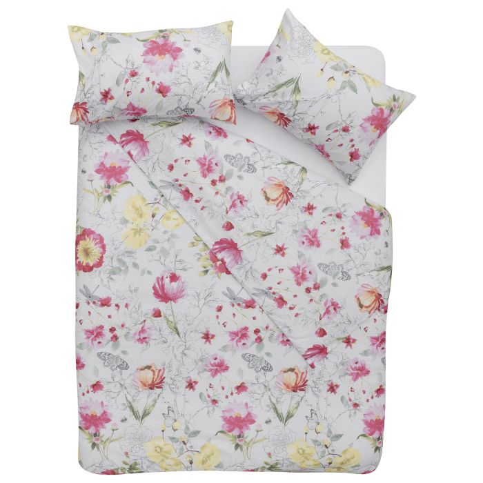 Floral Pink Polyester Duvet Coverk Hifi Corporation 