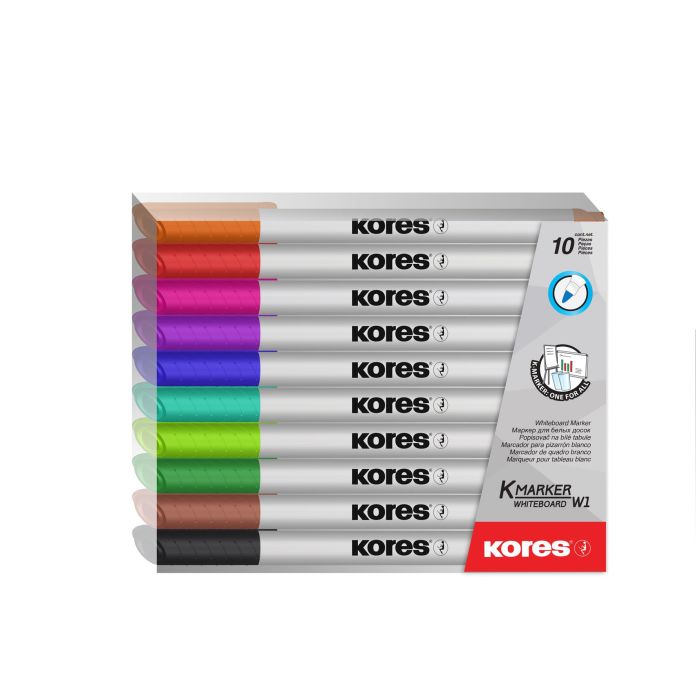 Kores Whiteboard Marker Fine Med Set of 10 HiFi Corporation