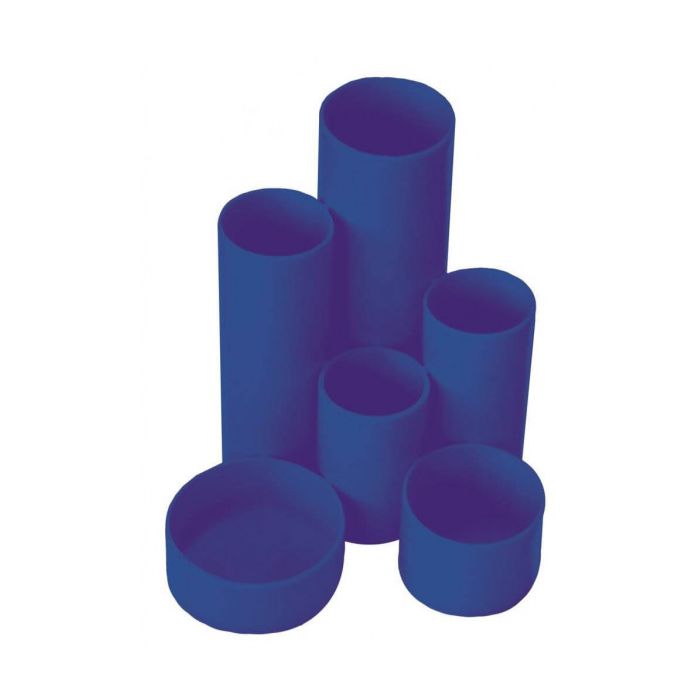 Treeline Desktop Organiser 6 Cylinders PVC Blue - HiFi Corporation