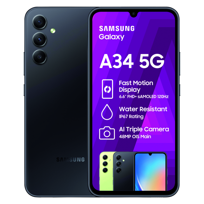 Samsung Galaxy A34 5G Black HiFi Corporation
