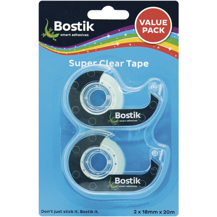 Bostik Super Clear Tape Dispenser Value Pack - HiFi Corporation