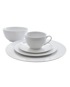 Eetrite 20 Piece White Porcelain Dinner Set